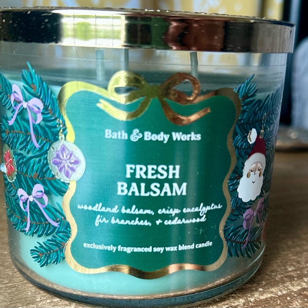 Bath & Body Works “Fresh Balsam” 3-Wick Candle
